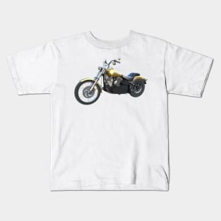 Golden Classic Motorcycle Kids T-Shirt